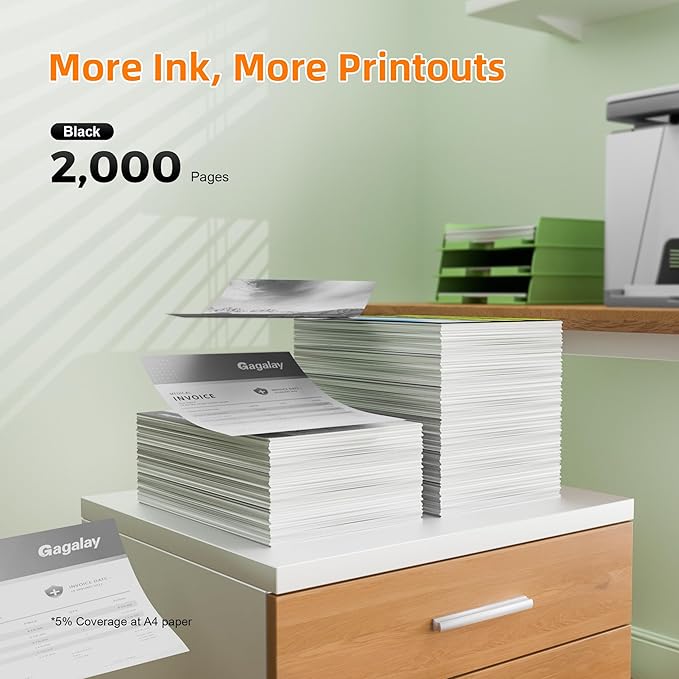 952XL Ink Cartridges Combo Pack (4-Pack) | Works with OfficeJet 8702 8710 Pro 7740, 8210, 8700 Series Replacement for HP 952XL Ink Cartridges Combo Pack HP952 952 XL Black Cyan Magenta Yellow| N9K28AN-DeskLoop Office