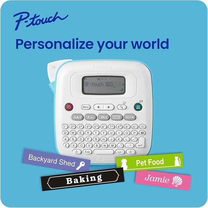 Brother P-Touch PT-N20 Personal Desktop Label Maker, Handheld and Prints - Image 2