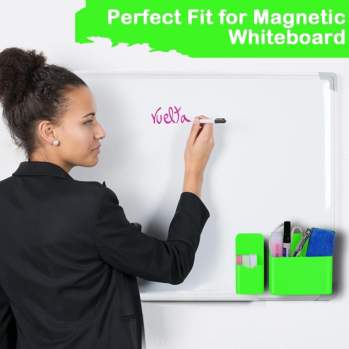 KITANIS Magnetic Pen Holder, 2 Pack Magnetic Dry Erase Marker Holder - Image 5