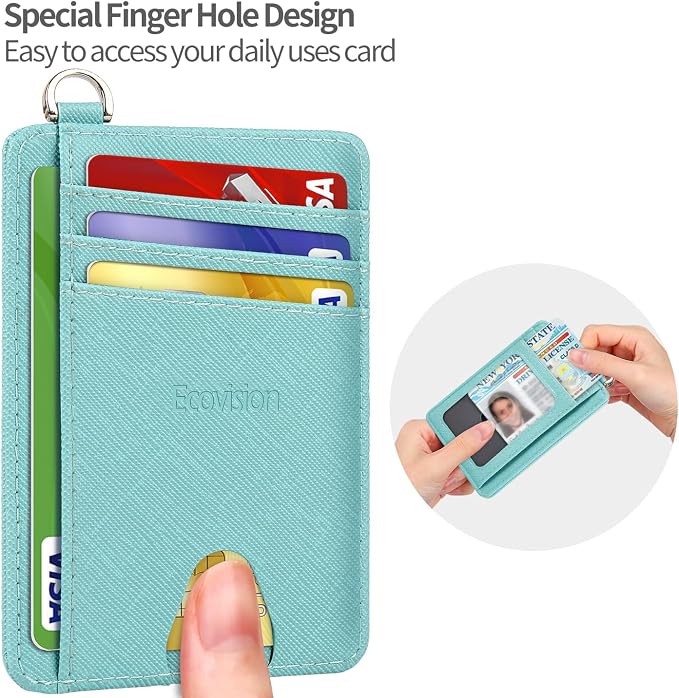 Slim Minimalist Front Pocket Wallet, RFID Blocking Credit Card Holder Wallet - Image 6