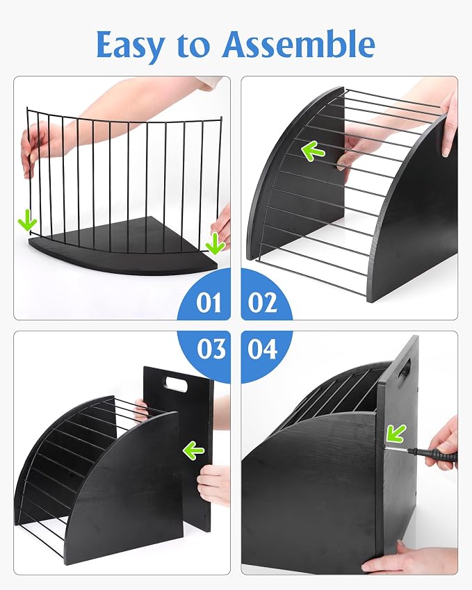 HULISEN Clipboard Holder, Wooden Clipboard Organizer - Image 6