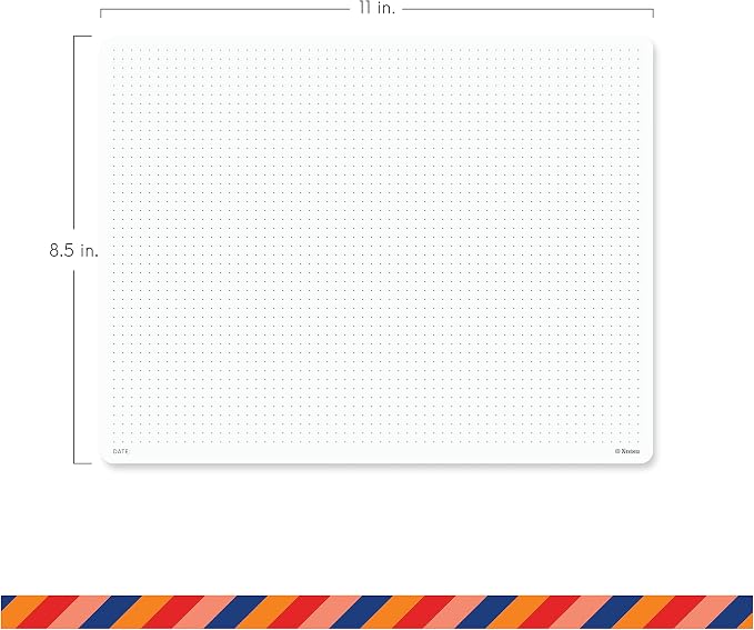 Notsu Dot Grid Notepads 8.5 x 11 inch, 2 Pack | Minimalist Dotted Memo Mouse - Image 2