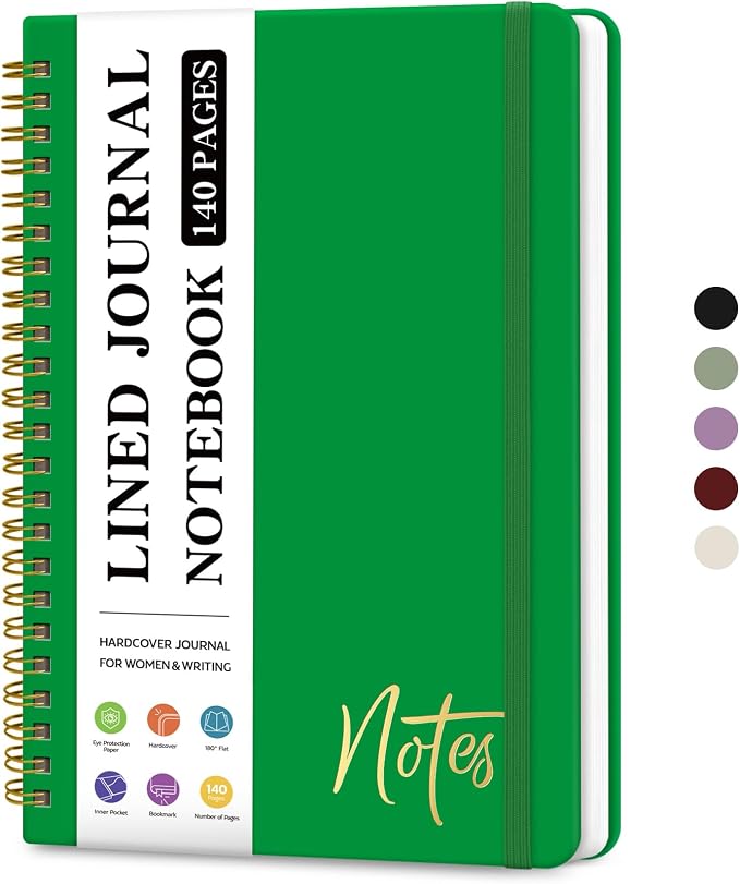 ZOTIA Lined Spiral Journal Notebook by Zotia