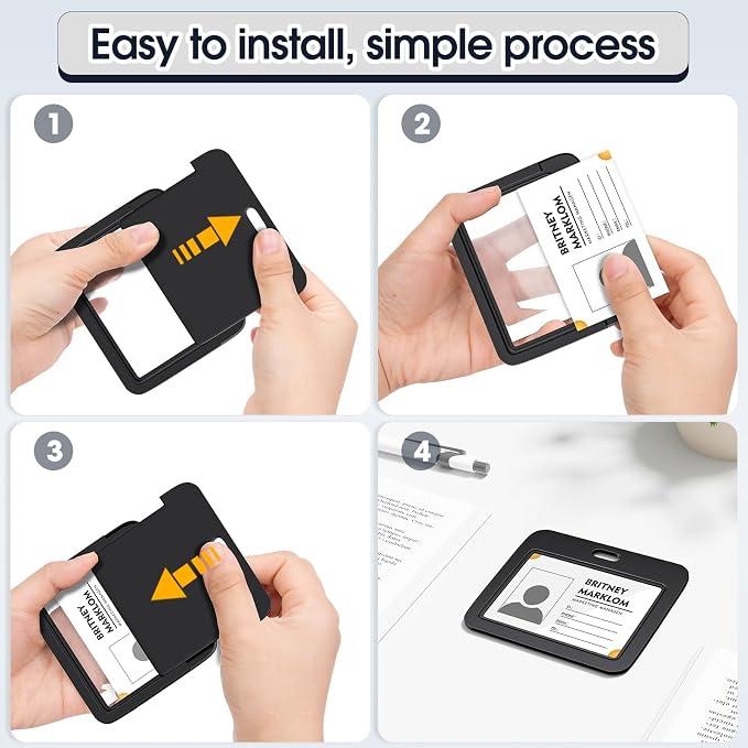 Horizontal Sliding ID Badge Holder - Image 6