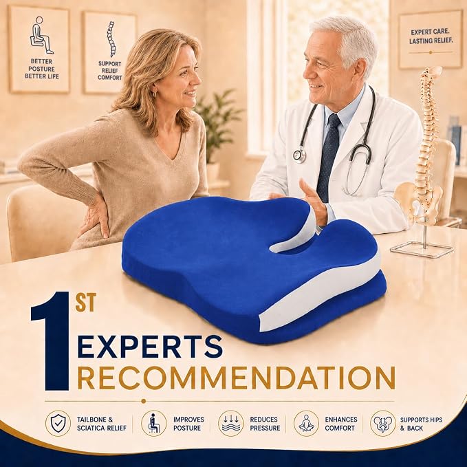 Memory Foam Seat Car Computer Desk Chair Cushion，Cushion - Image 9