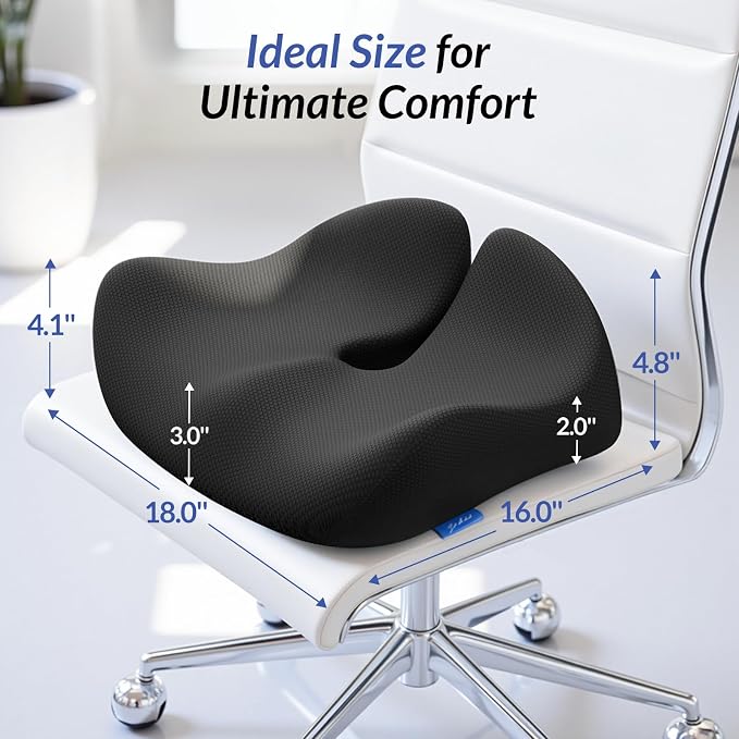 ZIKEE Pioneering Seat Cushion for Pressure Relief, Ergonomic Office Chair - Image 9