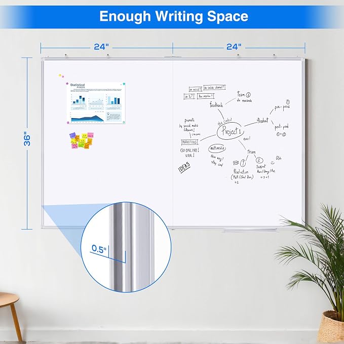 Magnetic White Board Dry Erase Board - Image 2
