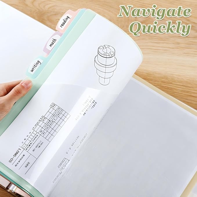 Epakh 24 Pcs Binder Dividers for 3 Rings Binders Index Dividers - Image 5