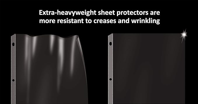 GOLD SEAL 50 Count Diamond Clear Extra Heavyweight Sheet Protectors, 4 mils - Image 3