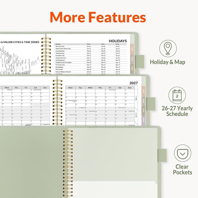 SUNEE 2026-2027 Weekly & Monthly Planner 6.4"x8.5" - Image 6