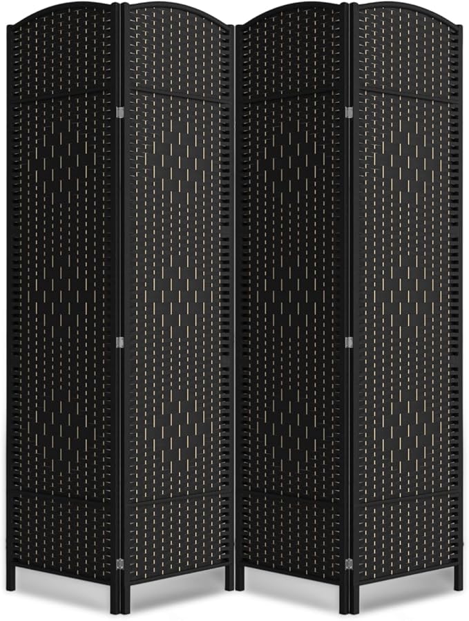 Cocosica 4 Panel Room Divider, 6Ft Folding Privacy Screen, Tall by cocosica