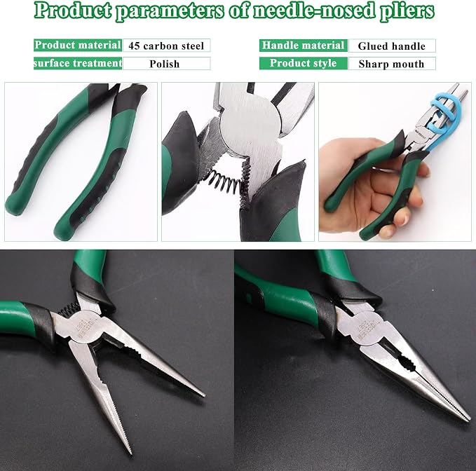 5Pcs Upholstery Staple Remover Tool Set Including U Tip Tack Puller, Dual Head - Image 4