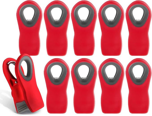 COOK WITH COLOR Bag Clips with Magnet- Food, Bag Clips by CookwithColor