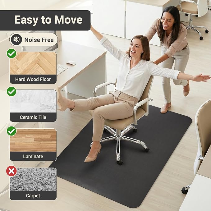 Office Rolling Chair Mat for Hardwood and Tile Floor, Chair Mat Best for Under - Image 4