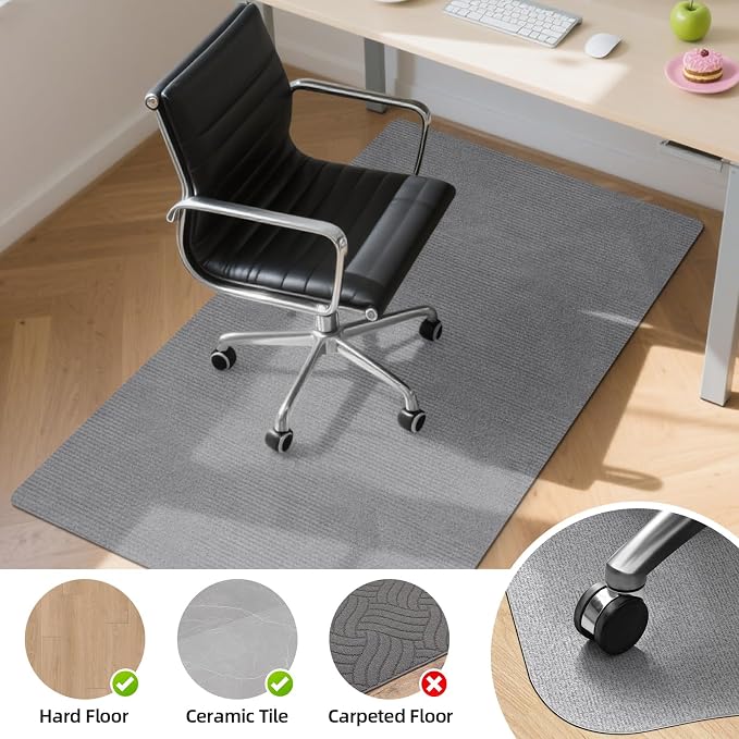 Office Chair Mat for Hardwood Floor, Large Computer Gaming Chair Mat, Tile - Image 2