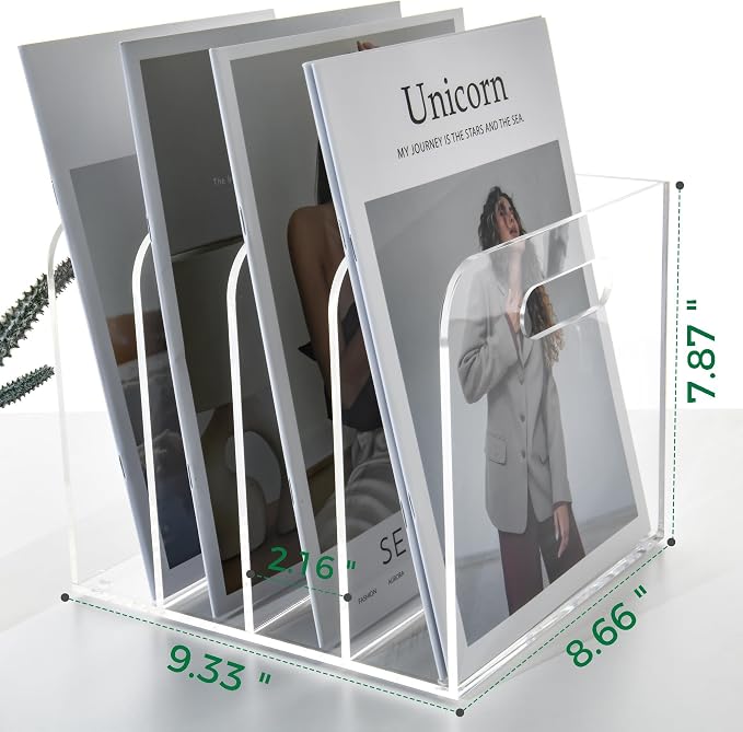 Acrylic File Holder for Desk - Image 2