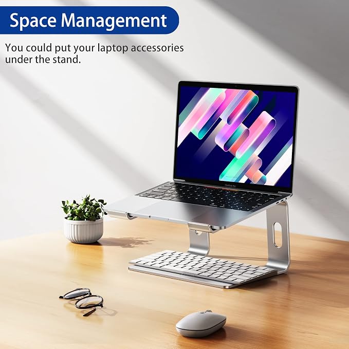 BESIGN LS03 Aluminum Laptop Stand, Ergonomic Detachable Computer Stand - Image 9