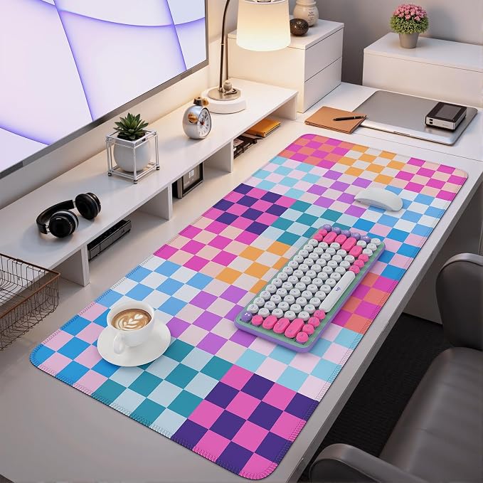 iCasso Desk Matt for Desktop, Cute Desk Pad Mat, XXL Large Mouse Pad, Anti-Slip - Image 6