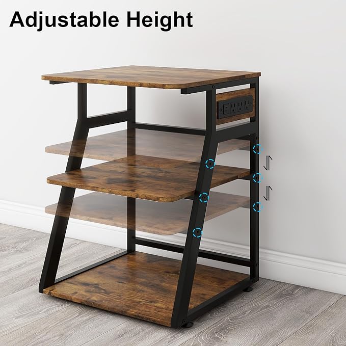 Natwind 3 Tier Large Printer Stand, - Image 5