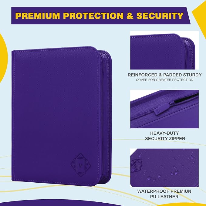 Toploader Binder, 4-Pocket Side Load Trading Card Album, Holds 128 Cards - Image 4