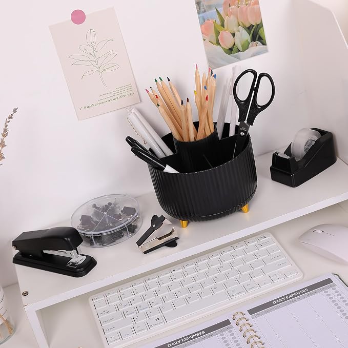 SKYDUE Black Office Supplies, Pencil Holder - Image 2