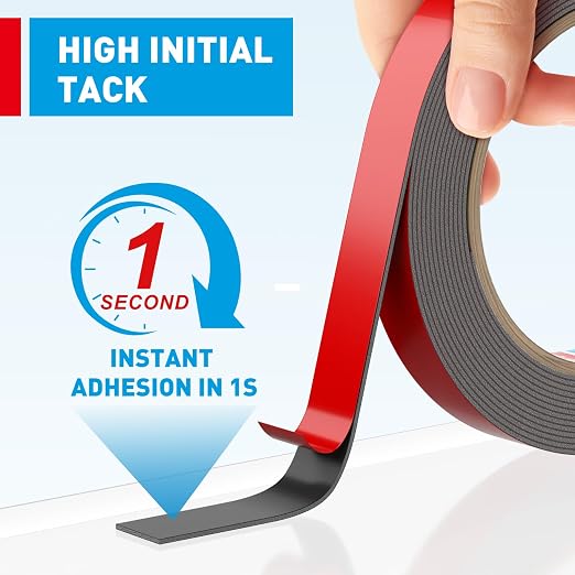 EMITEVER Double Sided Tape Heavy Duty, Tesa Adhesive Mounting Tape Waterproof - Image 3