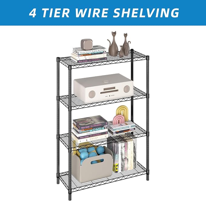 Guan River 4-Shelf Adjustable Metal Shelf Wire Shelving Unit Storage Rack - Image 5