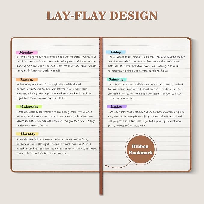 OMEYA 8 Pack Lined Journal Notebooks - Image 5