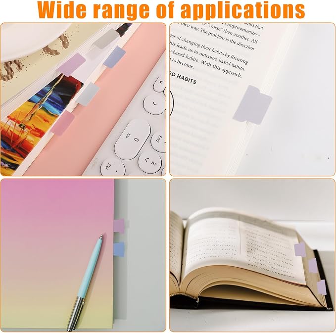 30 Sheets/360 Pieces Sticky Index Tabs, Double Sided Book Page Markers Mark - Image 6