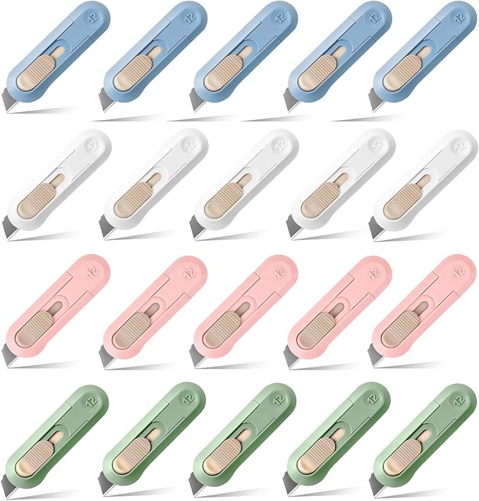20 PSC Box Cutter, Retractable Box Opener, Package Opener, Easy Slide by ysuovuf