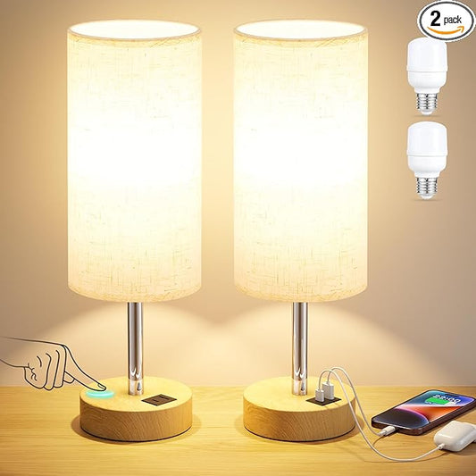 Touch Bedside Lamps Set of 2 by DicooolDirect