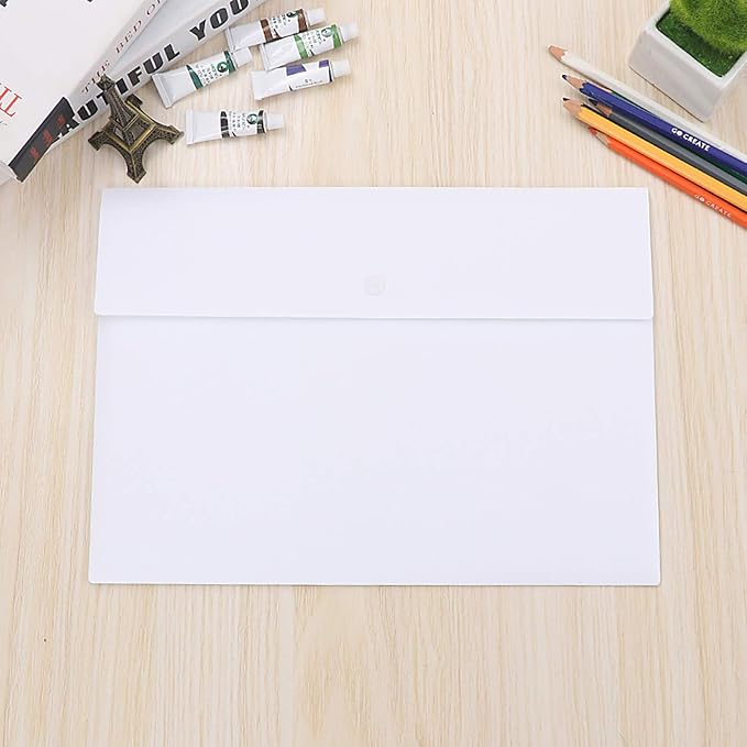 VANRA Poly File Folder Pockets File Jacket Plastic Envelope Flat Document - Image 7