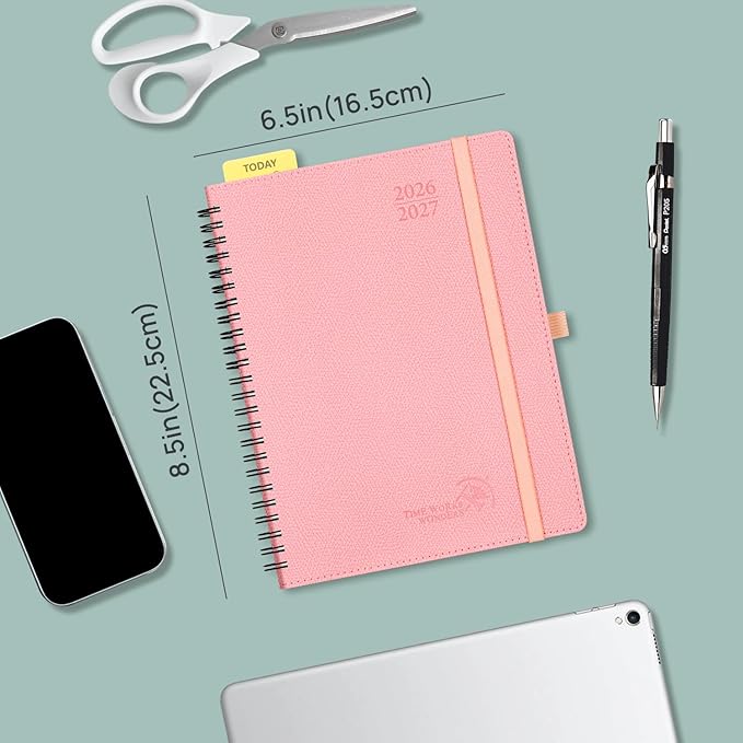 POPRUN 2026-2027 Academic Weekly Planner, 6.75" x 8.75" Horizontal Daily Book - Image 2