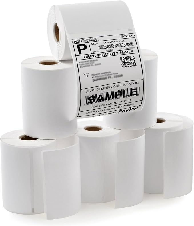 SJPACK 6 Rolls 4XL Labels 4 x 6 1744907 Address Labels Internet Postage by SJPACK