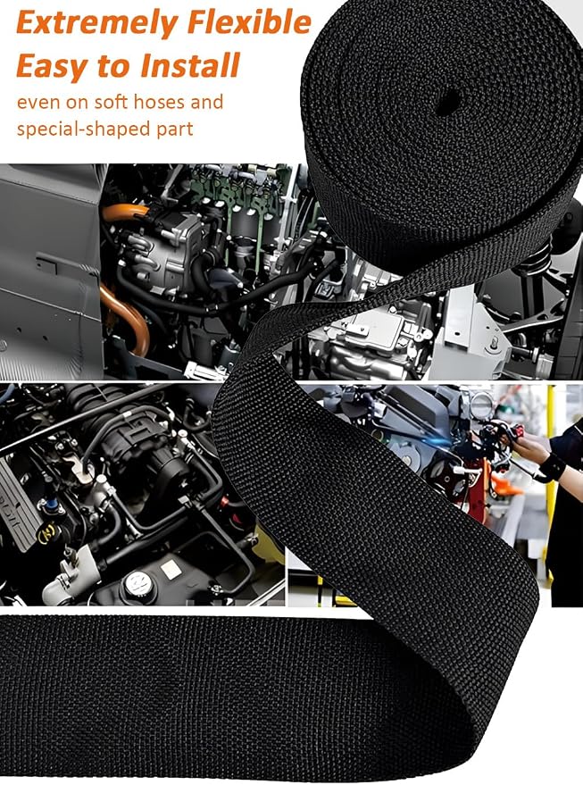 4 FT 3 inch 2:1 Heat Shrinkable Braided Sleeving Heat Shrink Sleeve Abrasion - Image 6