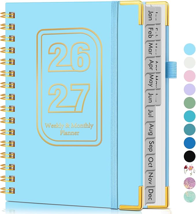 Planner 2026-2027, 18 Months Weekly and Monthly Hardcover Planner, January 2026 by Unknown