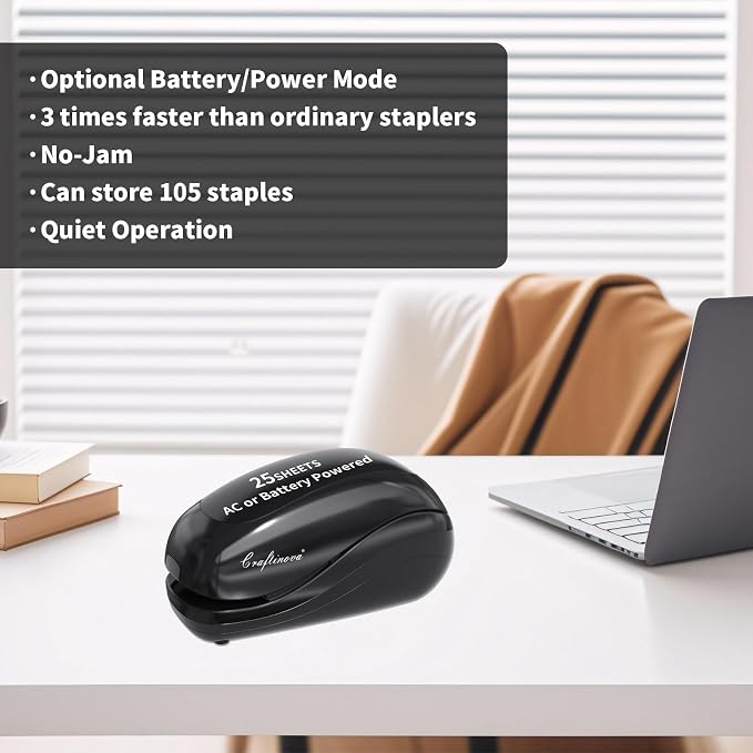 Electric Stapler, Including 2000 Staples and 1 Staple Remover, Suitable - Image 9