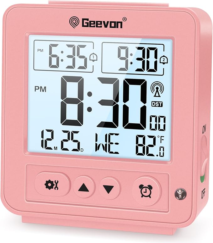 Geevon Small Digital Atomic Alarm Clock by GEEVON