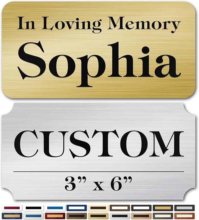 Engraved Name Plate, Personalized Name Plaque by MySignCenter
