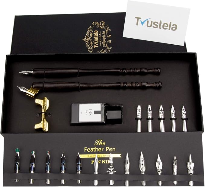 Trustela Calligraphy Set for Beginners, Dip Pen Set - Image 2