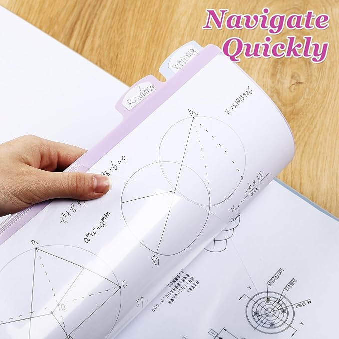 Epakh 12 Pcs Binder Dividers for 3 Rings Binders Index Dividers - Image 6