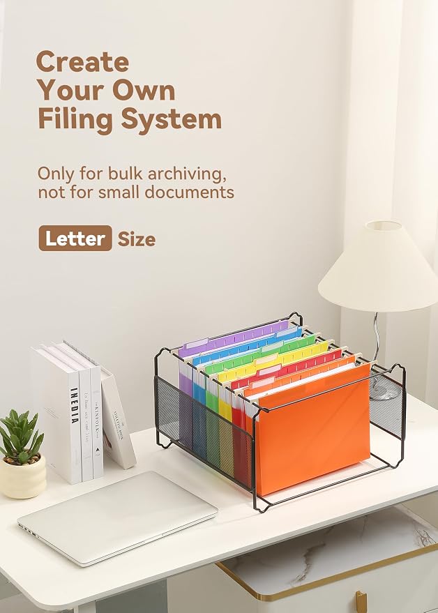 SortRax Plastic Extra Capacity Hanging File Folders, Heavy Duty - Image 6