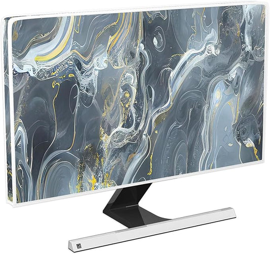 Baocicco Gray Gold Marble Waterproof 40, 42，43 Inch TV Dust Cover Anti-Static by Baocicco