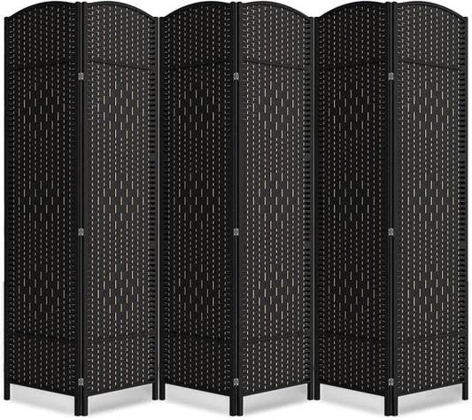 6 Panel Room Divider, 6Ft Folding Privacy Screen, Tall by cocosica