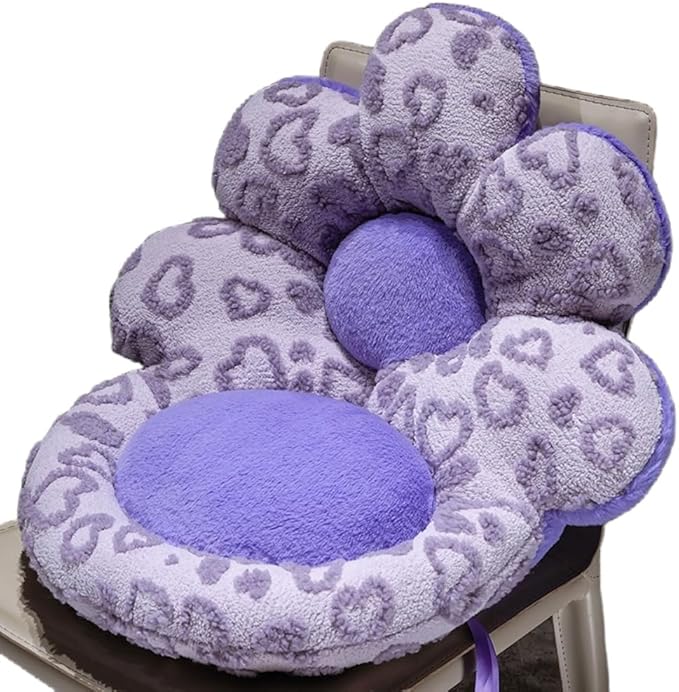 Flower Chair Cushion with Backrest Comfortable Office Chair Pad Student by Gujuja