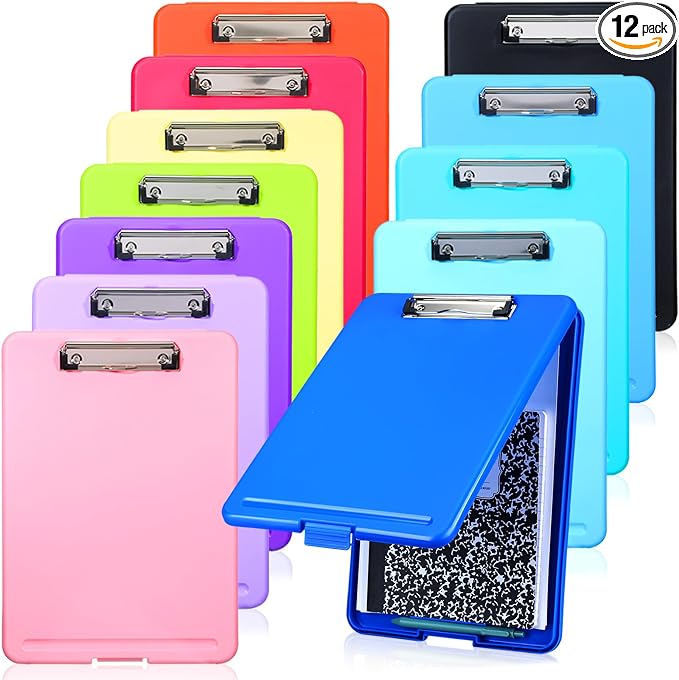 Ireer 12 Pcs Plastic Clipboard by Ireer