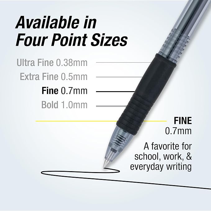 Pilot G2 Pens, Premium Refillable and Retractable Rolling Ball Gel Pens - Image 4