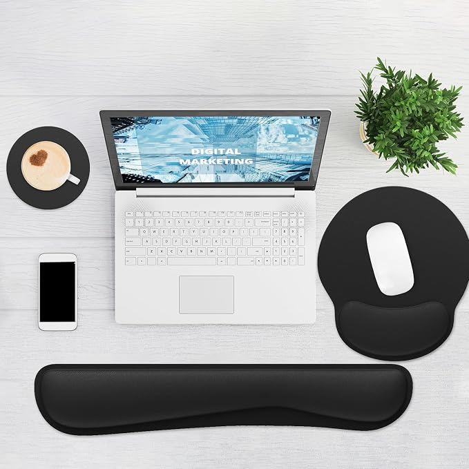 Ergonomic Mouse Pad with Wrist Rest and Keyboard Wrist Rest, Mousepad and Wrist - Image 6