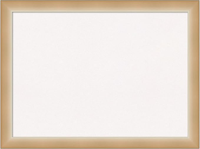 Amanti Art White Cork Board for Wall, 23x31 Vision Board with Gold Frame, Medium Corkboard Office Decor for Home Organization, Modern Contemporary Corkboard Pinboard to display items for home-DeskLoop Office