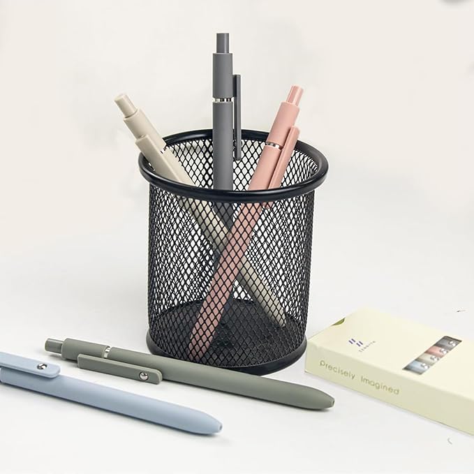 Gel Pens, 5Pcs 0.5mm Fine Point Pens With Smooth Wirting,Quick Dry Aesthetic Pens For Journaling, Ballpoint for Office School Supplies,Gifts for Women Men Student(Morandi)-DeskLoop Office